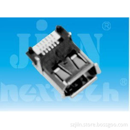 IEEE 1394 smt female connector 6p